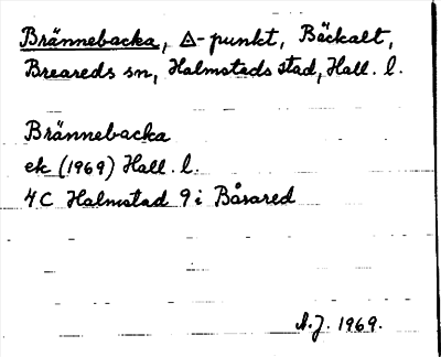Bild på arkivkortet för arkivposten Brännebacka