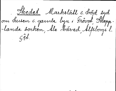 Bild på arkivkortet för arkivposten Skedet