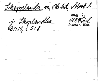 Bild på arkivkortet för arkivposten Skepplanda