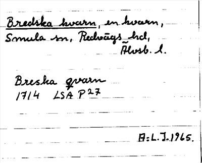 Bild på arkivkortet för arkivposten Bredska kvarn