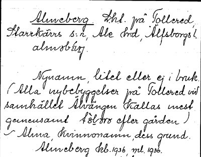 Bild på arkivkortet för arkivposten Almeberg