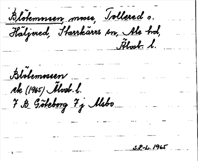 Bild på arkivkortet för arkivposten Blötemossen