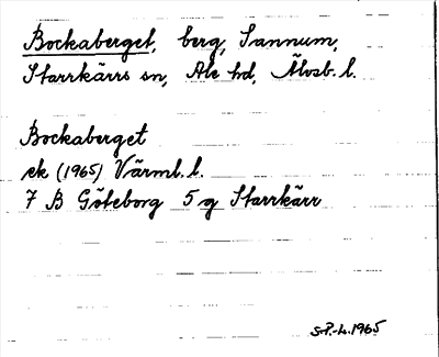 Bild på arkivkortet för arkivposten Bockaberget
