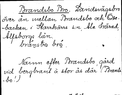 Bild på arkivkortet för arkivposten Brandsbo Bro