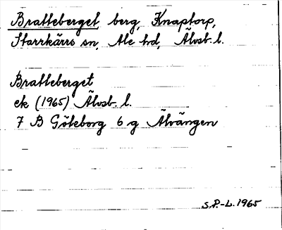 Bild på arkivkortet för arkivposten Bratteberget