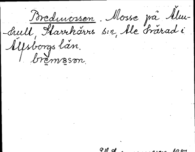 Bild på arkivkortet för arkivposten Bredmossen