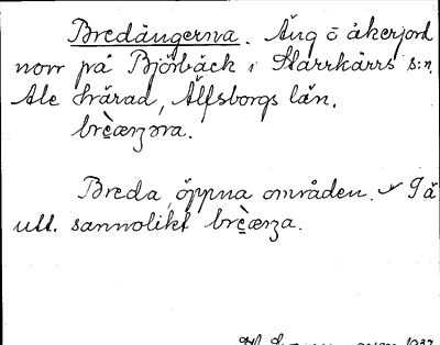 Bild på arkivkortet för arkivposten Bredängerna