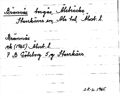 Bild på arkivkortet för arkivposten Brännås