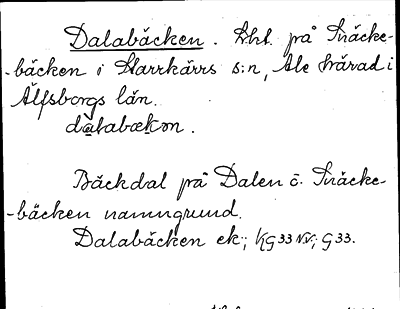 Bild på arkivkortet för arkivposten Dalabäcken