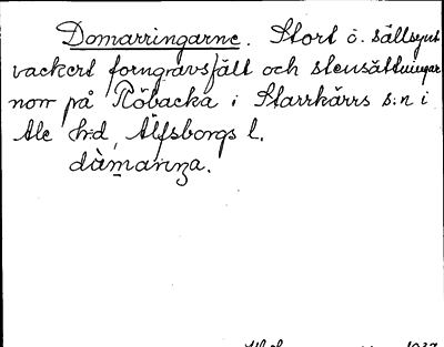 Bild på arkivkortet för arkivposten Domarringarne