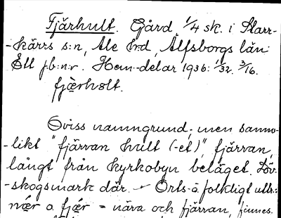 Bild på arkivkortet för arkivposten Fjärhult
