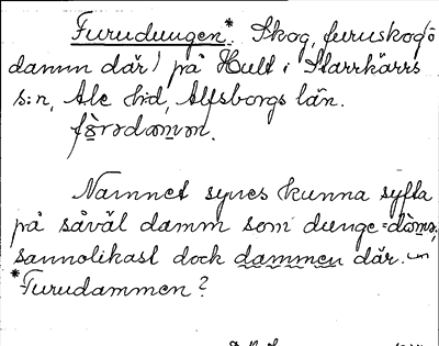 Bild på arkivkortet för arkivposten Furudungen