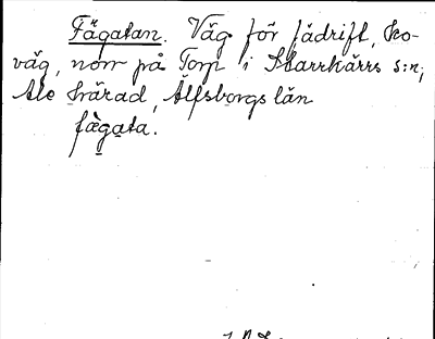 Bild på arkivkortet för arkivposten Fägatan