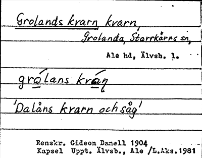 Bild på arkivkortet för arkivposten Grolands kvarn