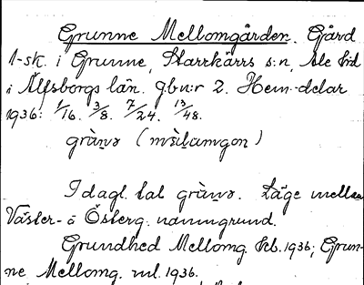 Bild på arkivkortet för arkivposten Grunne Mellomgården