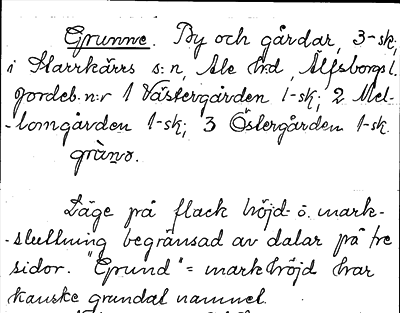Bild på arkivkortet för arkivposten Grunne