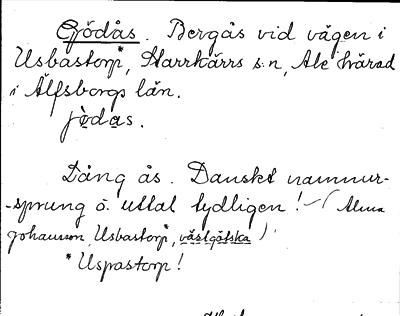 Bild på arkivkortet för arkivposten Gödås