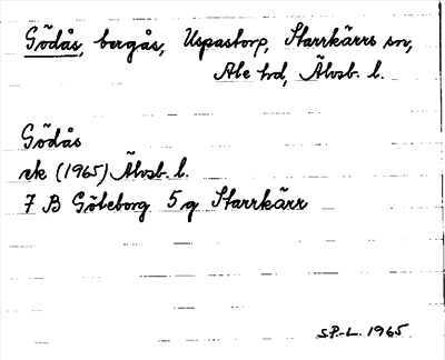 Bild på arkivkortet för arkivposten Gödås