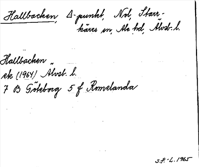 Bild på arkivkortet för arkivposten Hallbacken