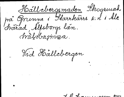 Bild på arkivkortet för arkivposten Hällebergsmaden