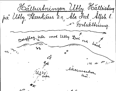 Bild på arkivkortet för arkivposten Hällristningen Utby