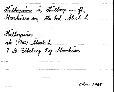 Bild på arkivkortet för arkivposten Hältorpsån