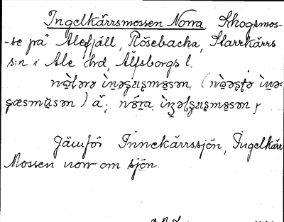 Bild på arkivkortet för arkivposten Ingelkärrsmossen, Norra
