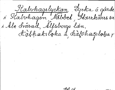 Bild på arkivkortet för arkivposten Kalvhagslyckan