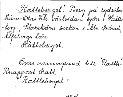 Bild på arkivkortet för arkivposten Katteberget