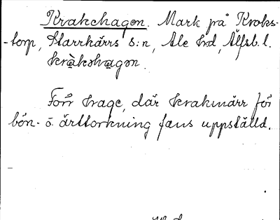 Bild på arkivkortet för arkivposten Krakehagen