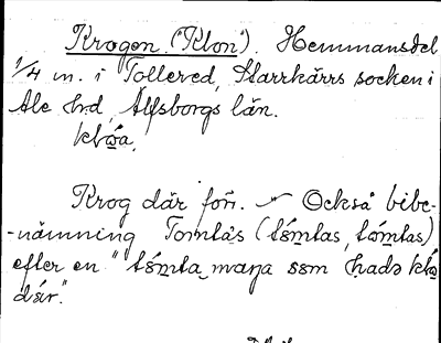 Bild på arkivkortet för arkivposten Krogen, (»Klon»)