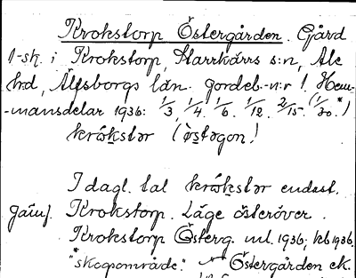 Bild på arkivkortet för arkivposten Krokstorp Östergården