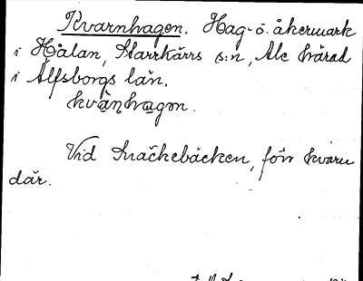 Bild på arkivkortet för arkivposten Kvarnhagen