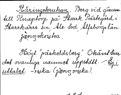 Bild på arkivkortet för arkivposten Käringekrukan
