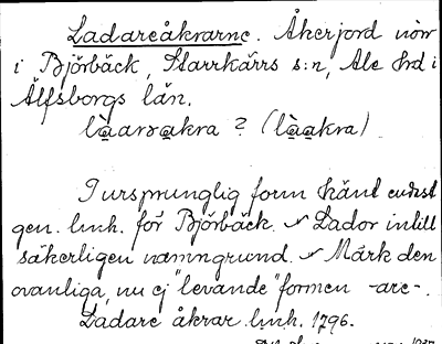 Bild på arkivkortet för arkivposten Ladareåkrarne