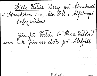 Bild på arkivkortet för arkivposten Lille Valås
