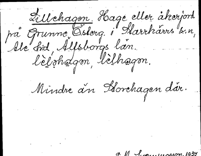 Bild på arkivkortet för arkivposten Lillehagen