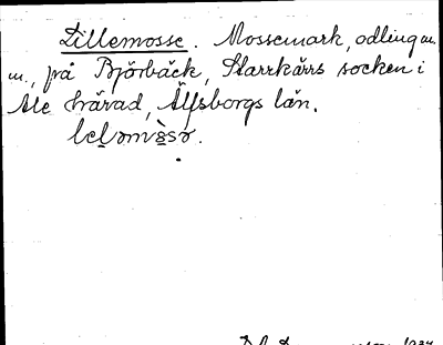 Bild på arkivkortet för arkivposten Lillemosse