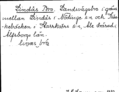 Bild på arkivkortet för arkivposten Lindås Bro