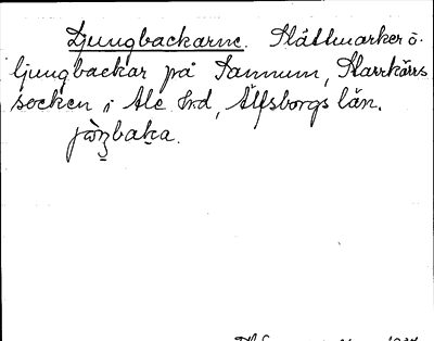 Bild på arkivkortet för arkivposten Ljungbackarne