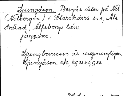 Bild på arkivkortet för arkivposten Ljungåsen