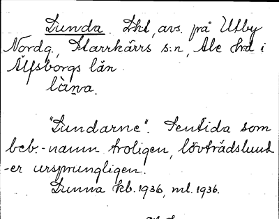 Bild på arkivkortet för arkivposten Lunda