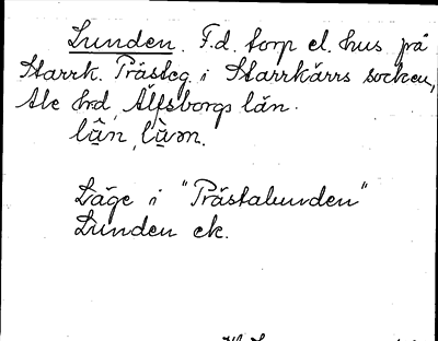 Bild på arkivkortet för arkivposten Lunden