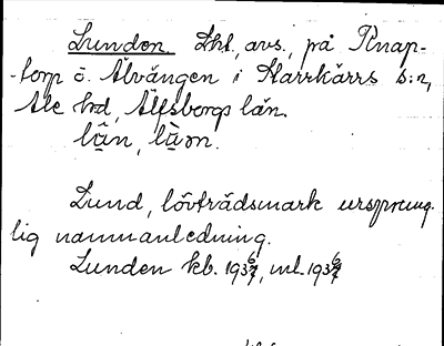 Bild på arkivkortet för arkivposten Lunden