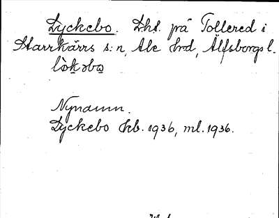 Bild på arkivkortet för arkivposten Lyckebo