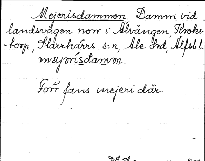 Bild på arkivkortet för arkivposten Mejerisdammen