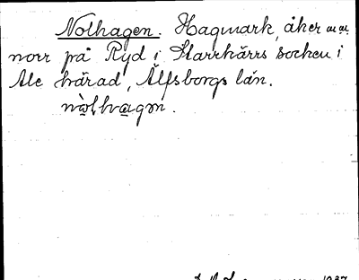 Bild på arkivkortet för arkivposten Nolhagen