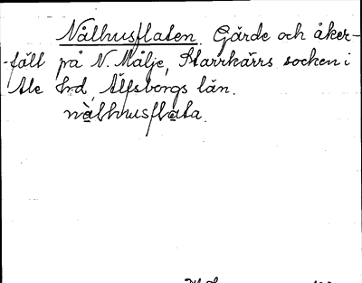 Bild på arkivkortet för arkivposten Nålhusflaten