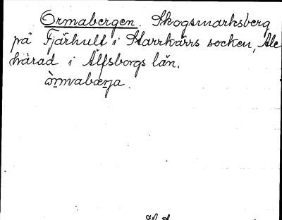 Bild på arkivkortet för arkivposten Ormabergen