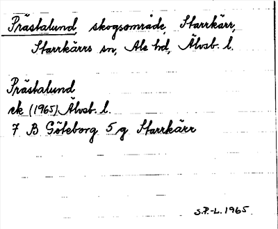 Bild på arkivkortet för arkivposten Prästalund
